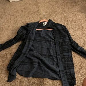 Old navy flannel dark blue